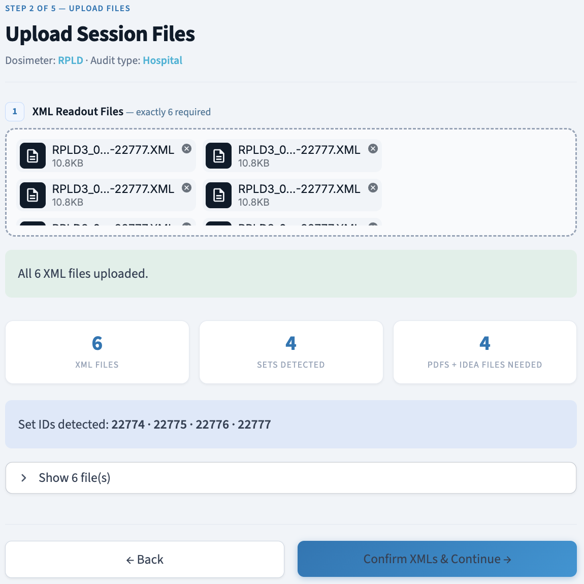 Session-file upload using dummy files